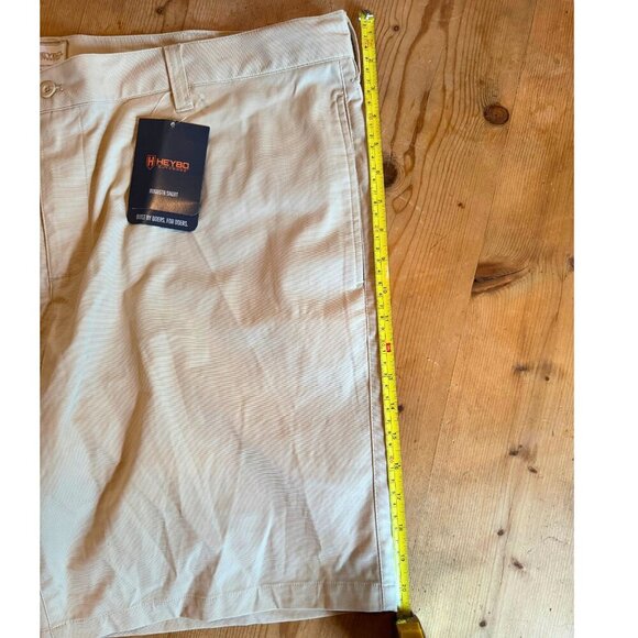 Heybo Outdoors Augusta Chino Shorts XXL Stone NWT - Picture 2 of 8